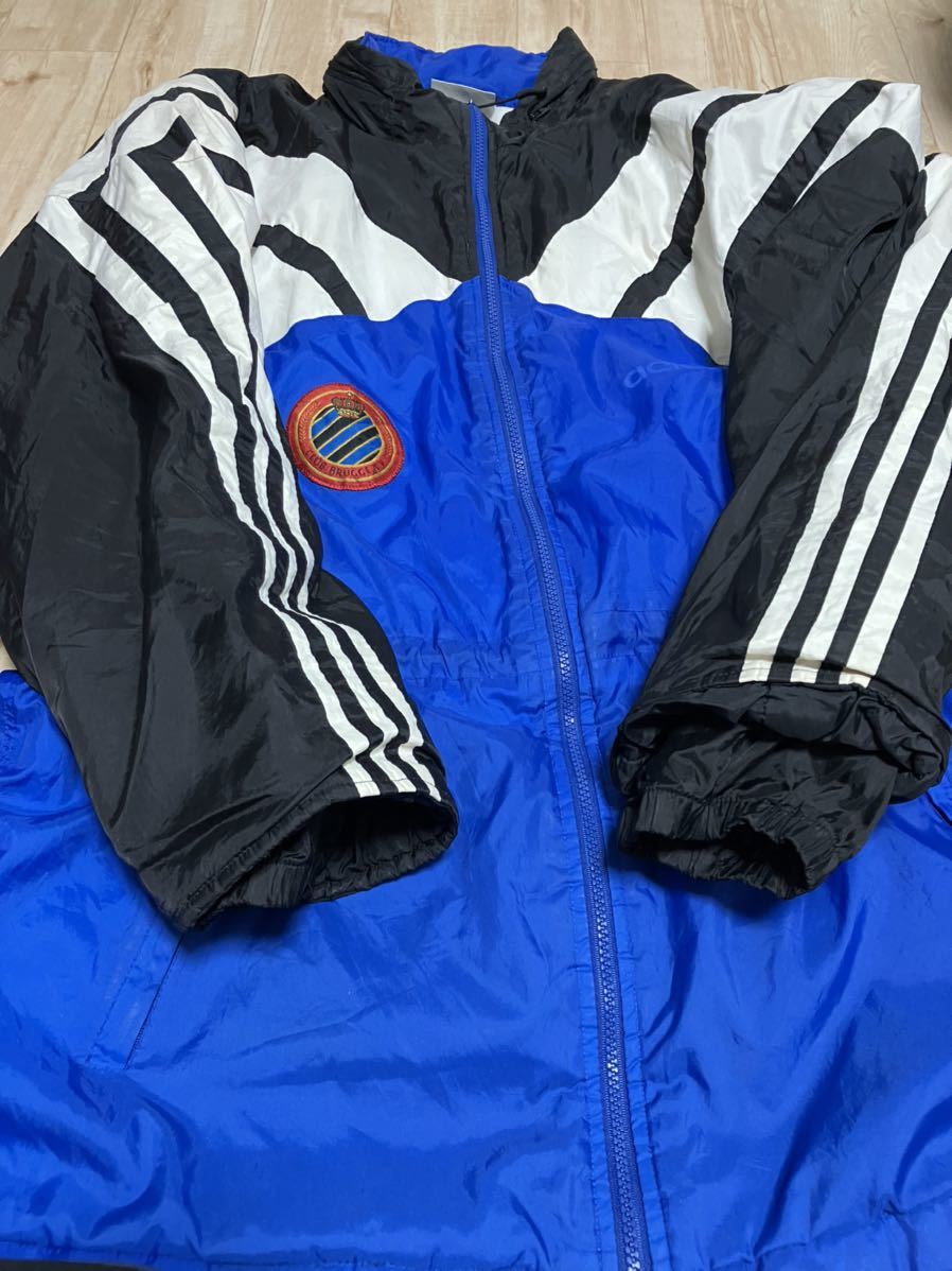 希少 80S アディダス adidas ジャージ ベルギー サッカー ジャケット CLUBBRUGGE クラブブルッヘ クラブブルージュ ヴィンテージ