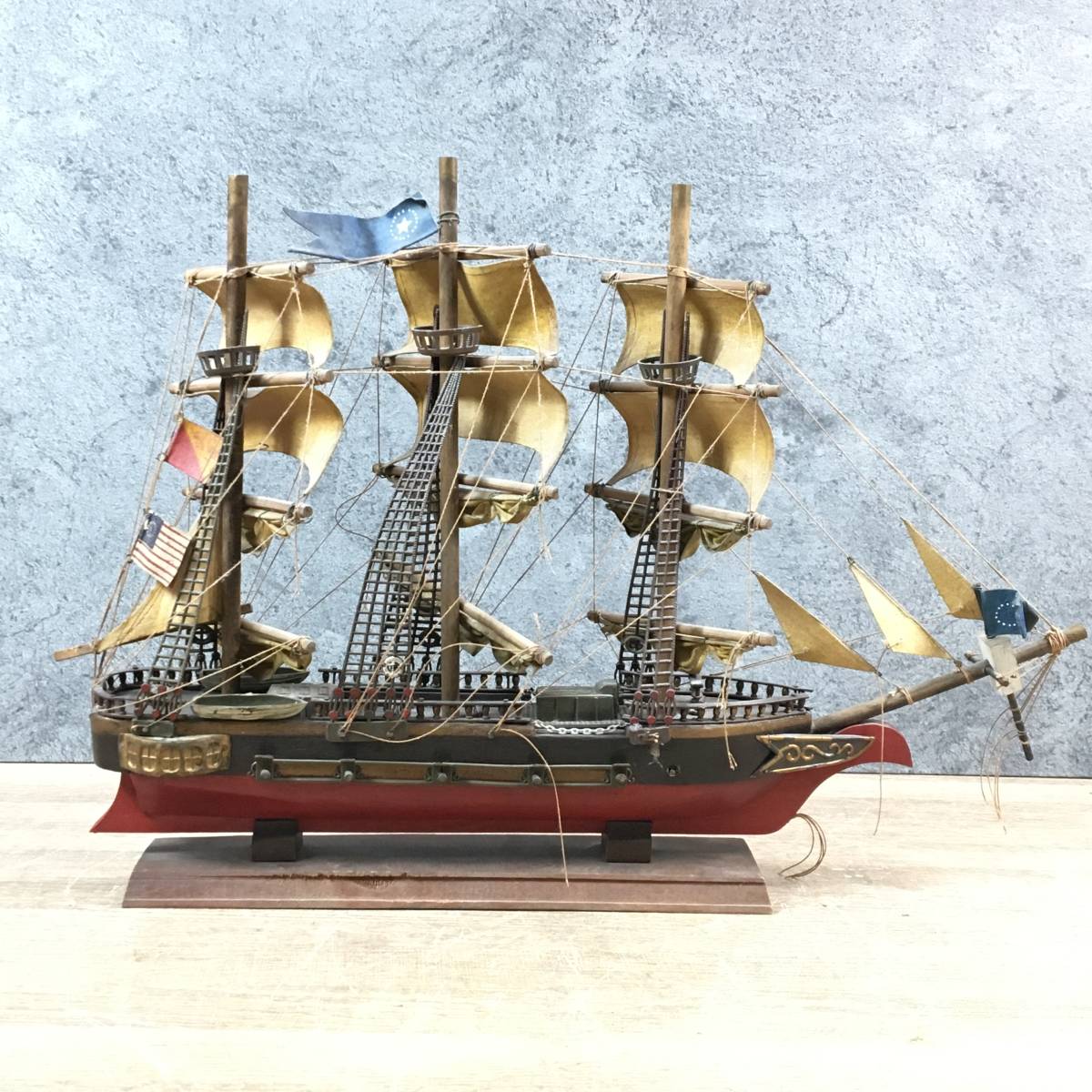 Constitution ANO 1814 帆船 模型 コンスティチューション 置物 インテリア 菊KKの画像3