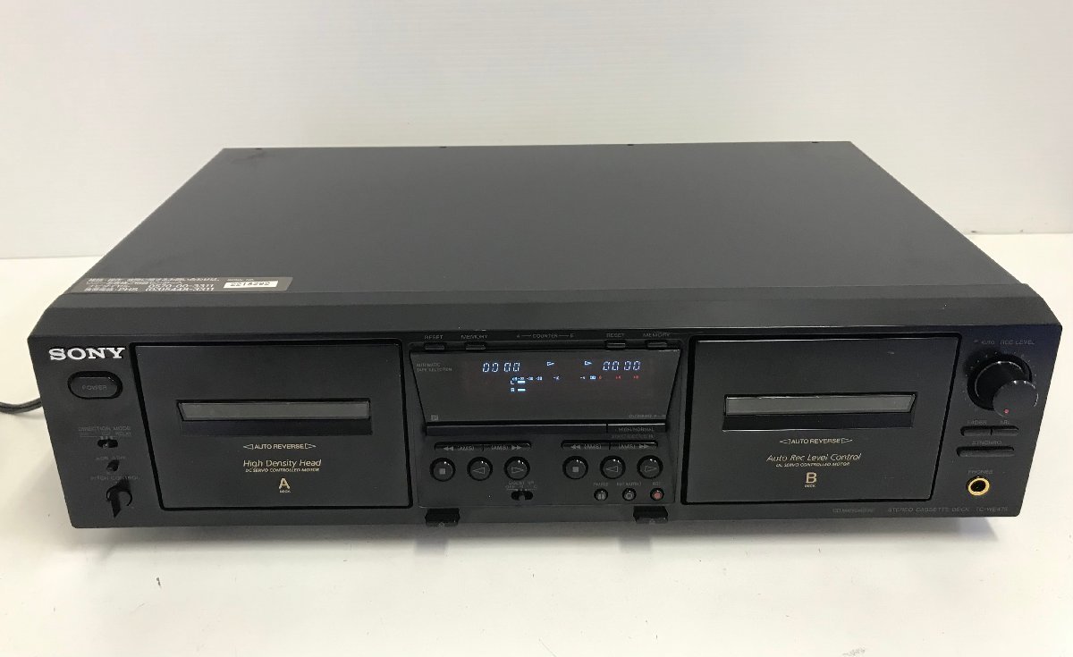 ☆動作品☆SONY TC-WE475 ツインリバース・カセットデッキ ステレオ ...