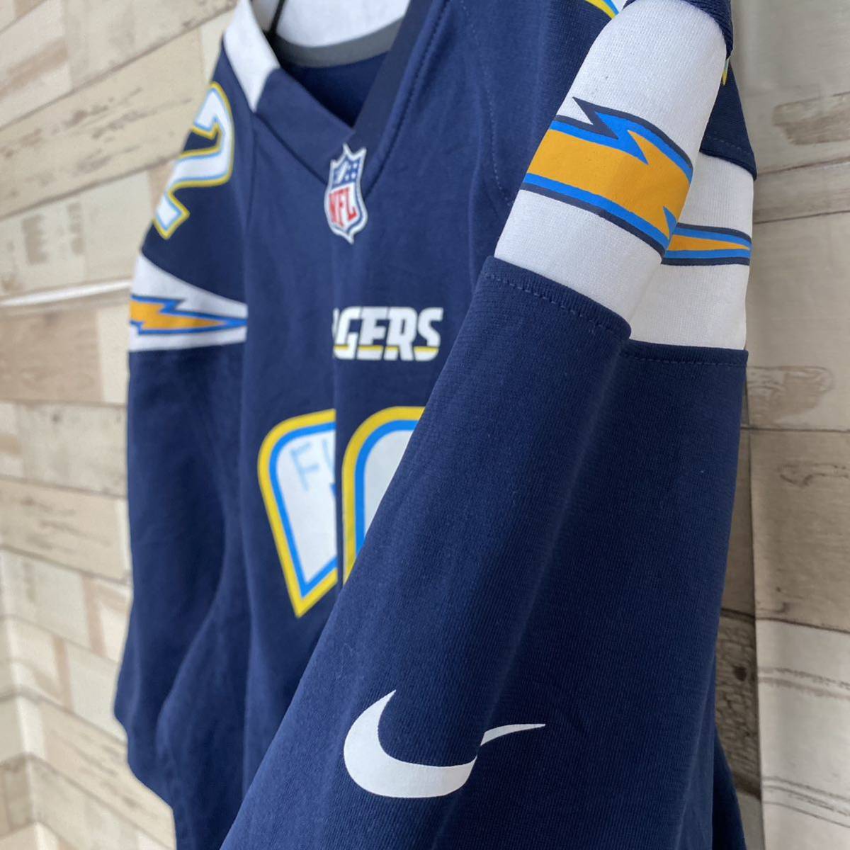 NFL CHARGERS NIKE Nike серый XL большой размер короткий рукав 