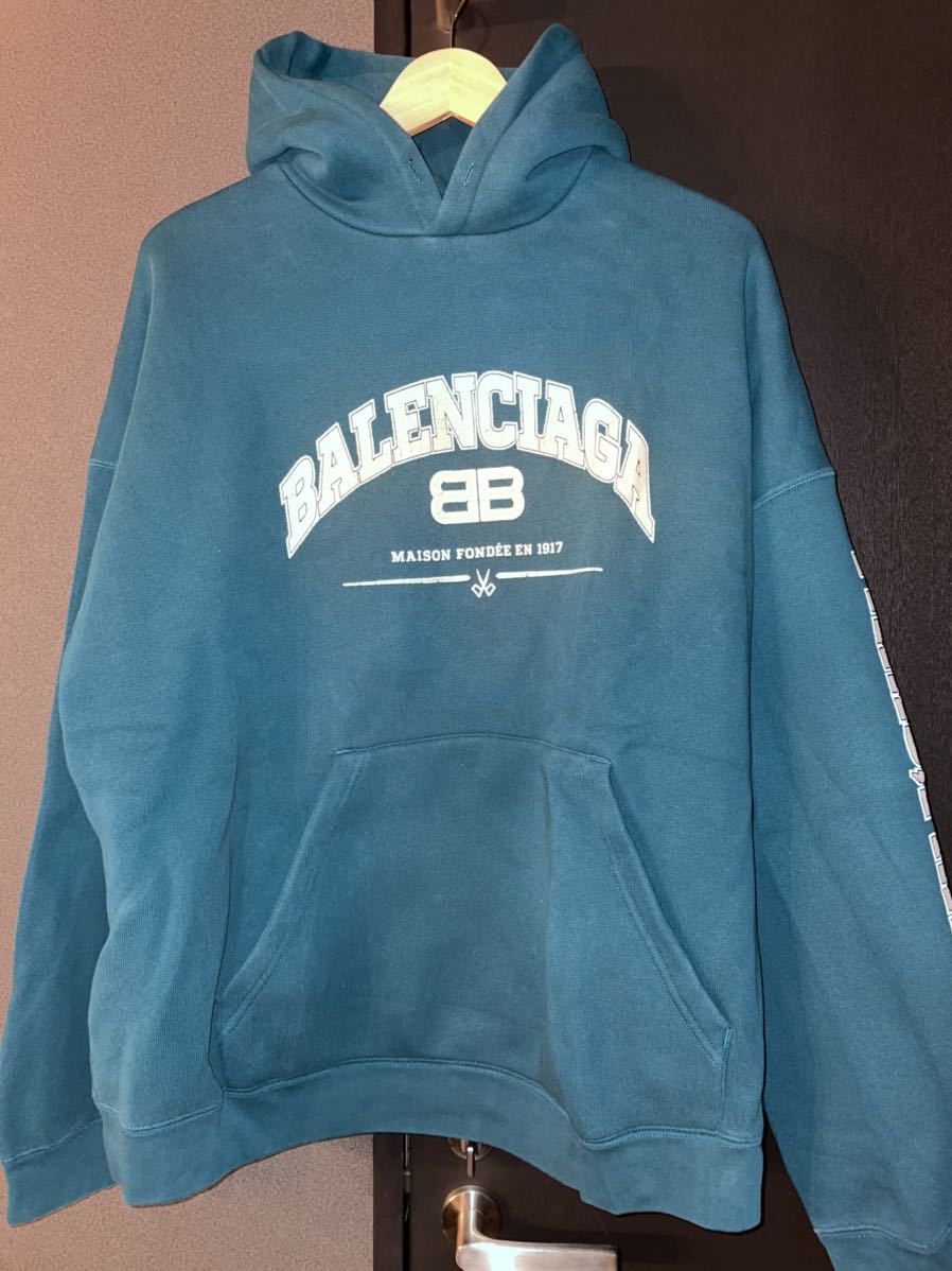 balenciaga college logo hoodie カレッジ パーカー size2 ユニセックス バレンシアガ