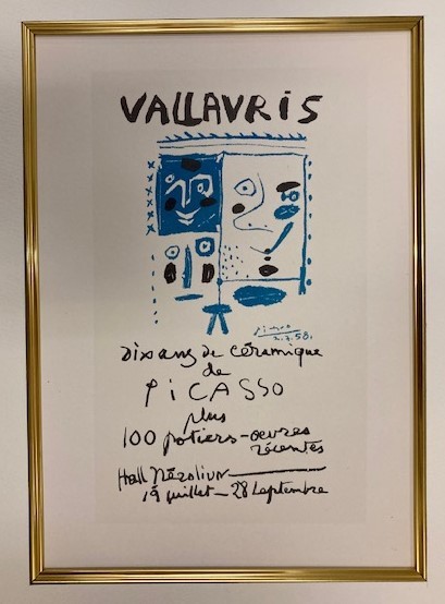 特価】 ≪ パブロ・ピカソ ≫ リトグラフ【石版画】 VALLAURIS-DIX ANS