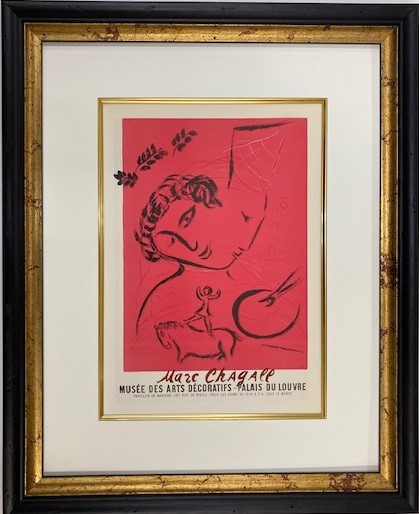 【特価】　≪　　マルク・シャガール　　≫　　リトグラフ【石版画】 　　MUSEE DES ARTS DECORATIFS 　 1959年　　MARC　CHAGALL