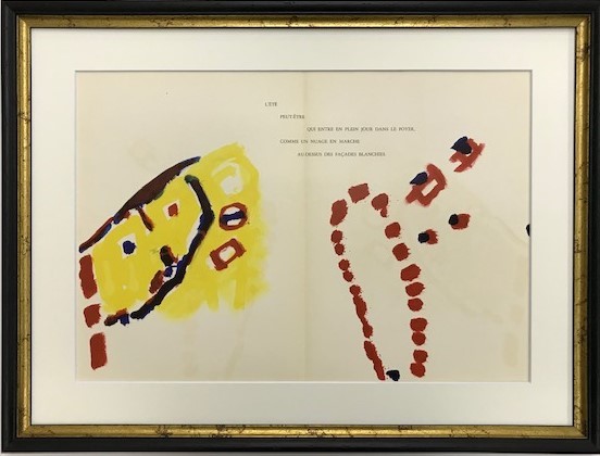 【特価】　≪　　ピエール・タル＝コート　　≫　 　オリジナルリトグラフ【石版画】 　 PEINTURE 　　1960年　　　DERRIERE LE  MIROIR