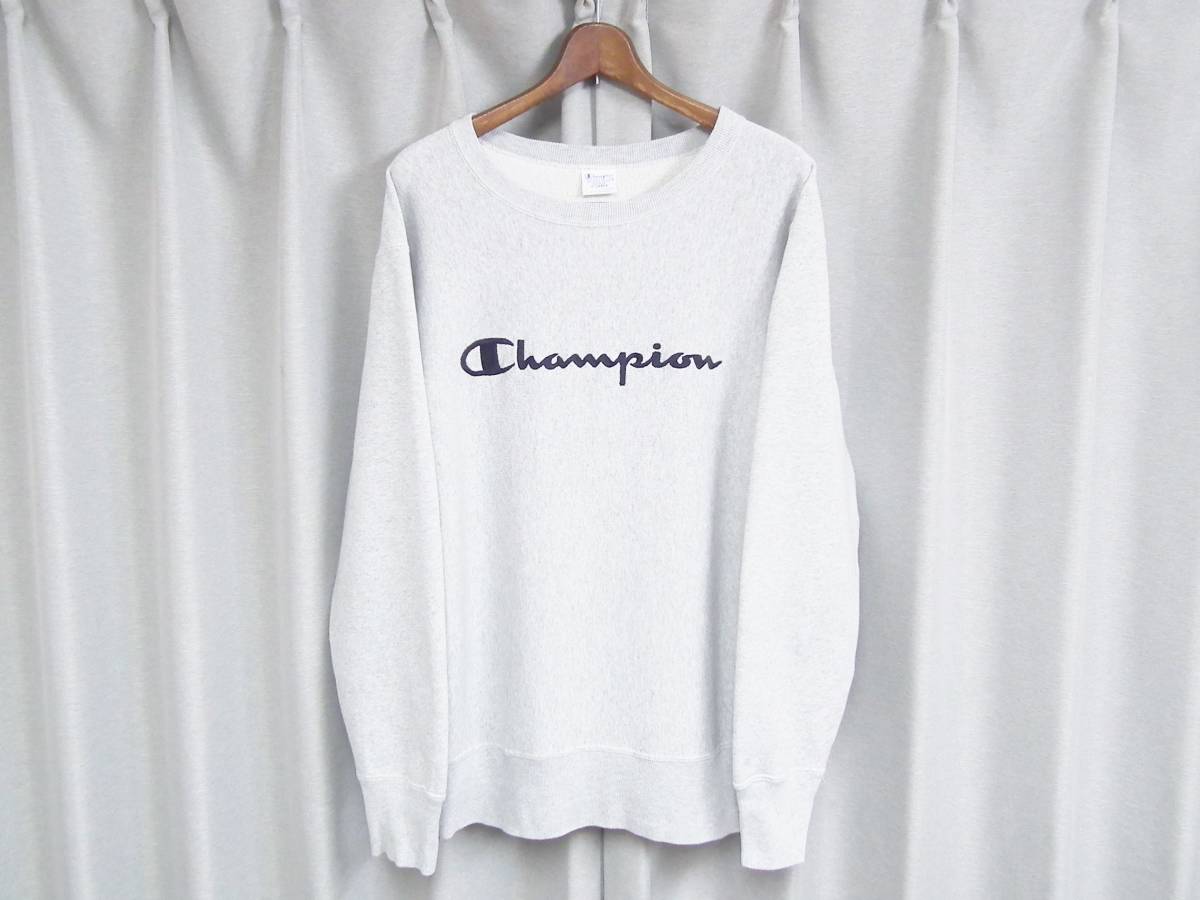 青単色タグ復刻 Champion チャンピオン リバースウィーブ スウェット