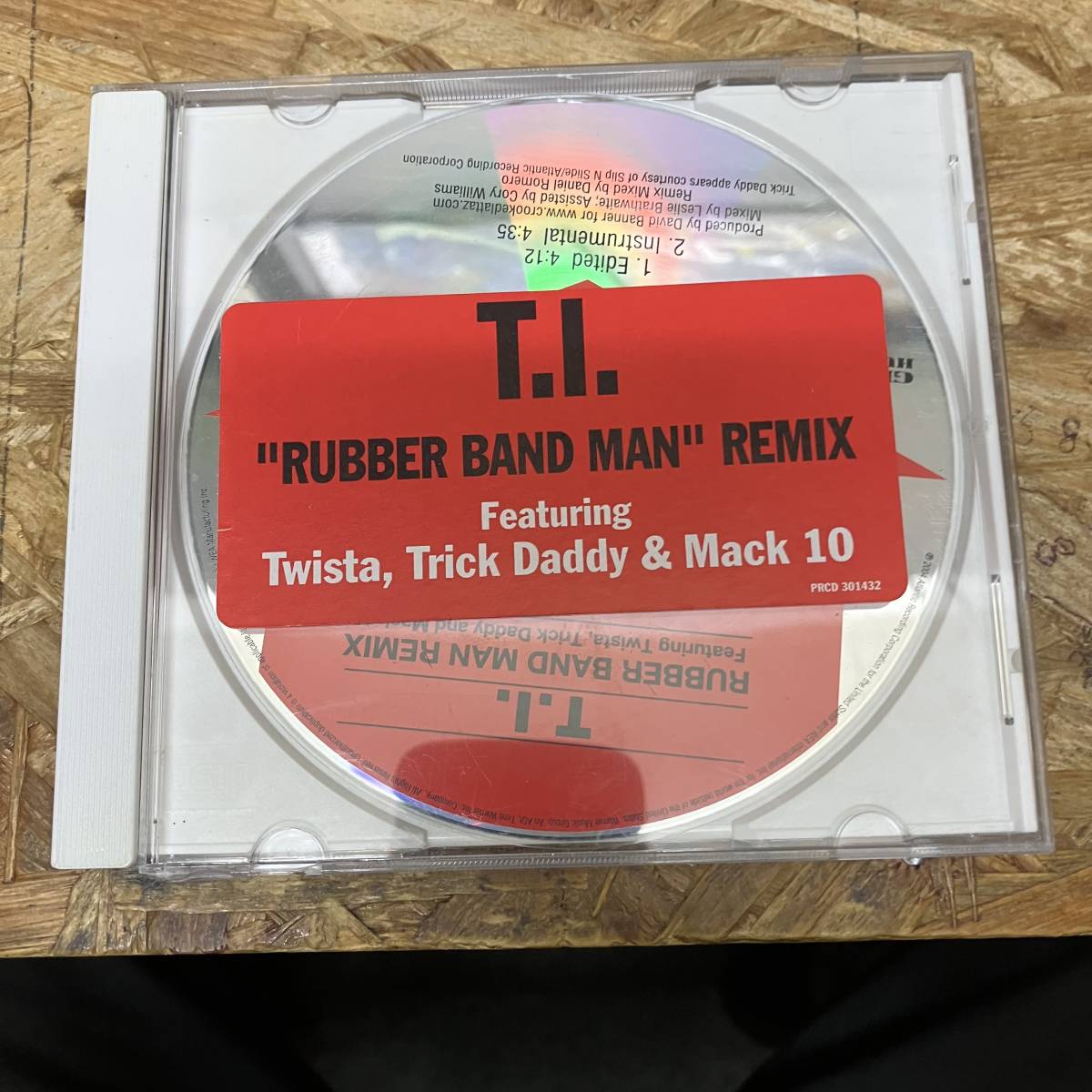 ● HIPHOP,R&B T.I. - RUBBER BAND MAN REMIX INST,シングル,PROMO盤!! CD 中古品_画像1