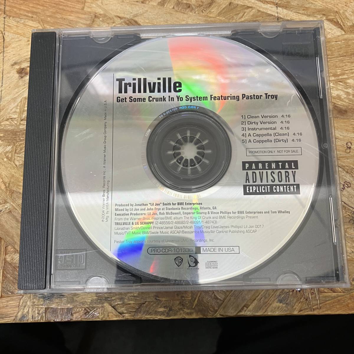 ● HIPHOP,R&B TRILLVILLE - GET SOME CRUNK IN YO SYSTEM INST,シングル,PROMO盤!! CD 中古品_画像1