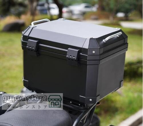 特売！品質保証■リアボックス 45L ブラック トップケース 大容量 ツーリング バックレスト装備 持ち運び可能_画像5