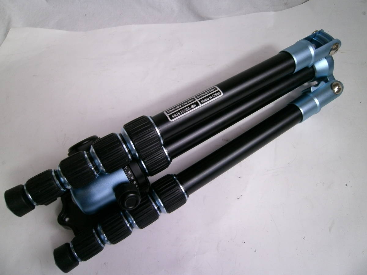 Manfrotto マンフロット MKELES5BL-BH Element トラベル三脚 Manfrotto マンフロット MKELES5BL-BH Element トラベル三脚