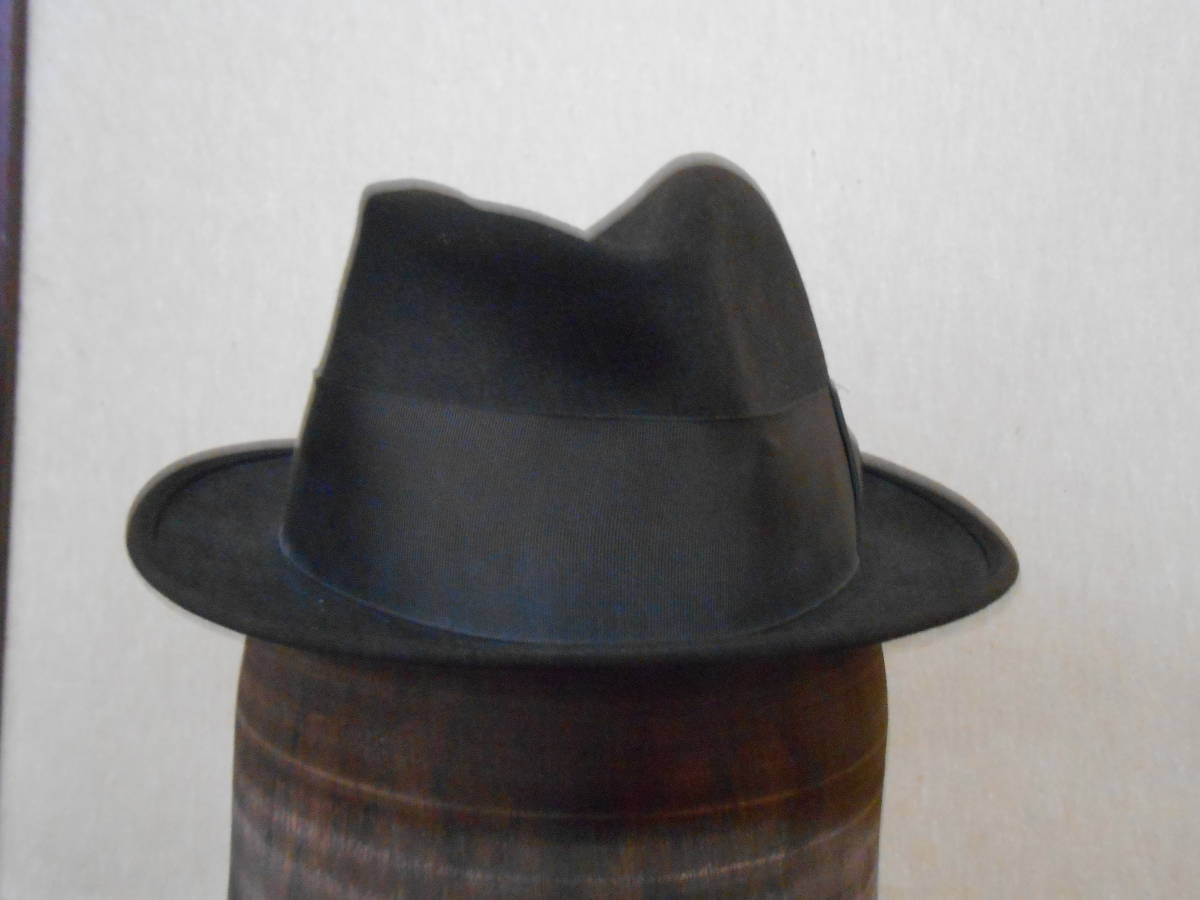  прекрасный товар джентльмен. .. Vintage JOHN B STETSON COMPANY редкостный . довольно большой размер. Royal ste tosomf. гонг шляпа 7 1/4 размер 