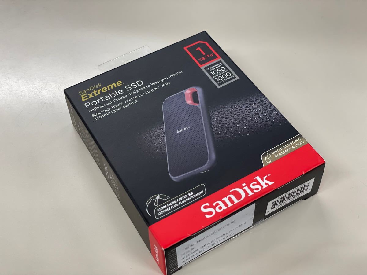 SanDisk サンディスク エクストリームポータブルSSD 外付け 1TB 新品未 