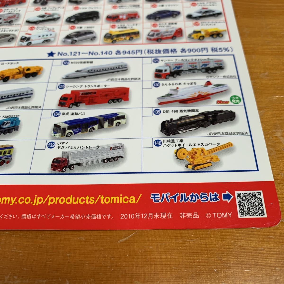 下敷き ミニカー 2010 トミー TOMY トミカ40年 トミカ140台大集合 TAKARA TOMY タカラトミー 非売品レア 希少 新品 未使用品 送料無料_画像6