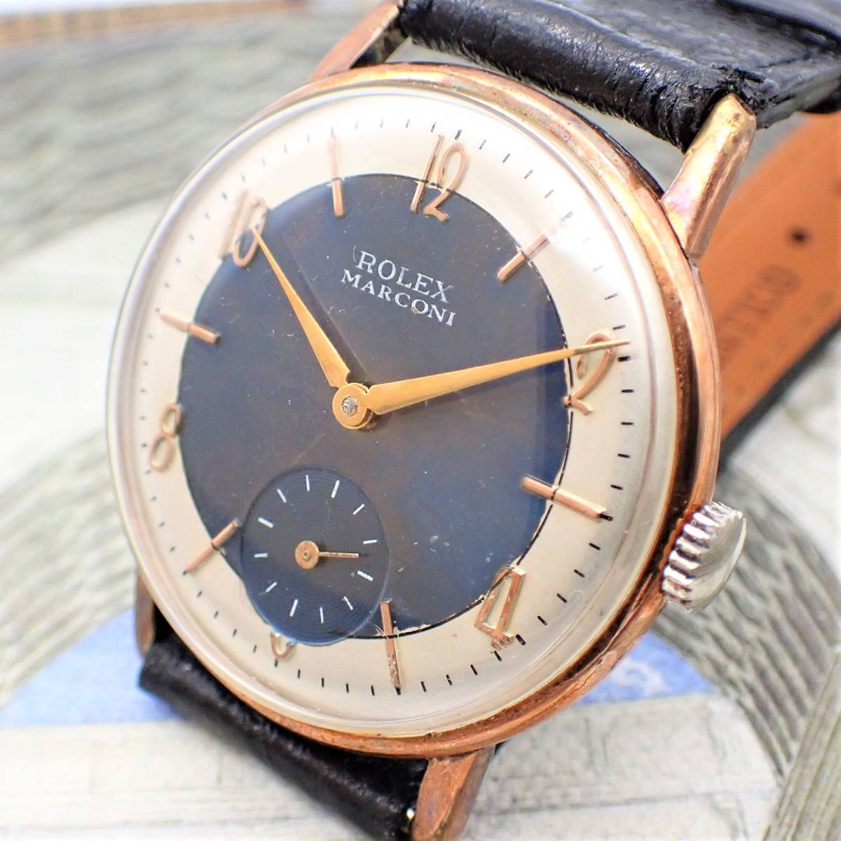 ROLEX ロレックス MARCONI マルコーニ 18KGP 1920 サイズ 34ｍｍ アンティーク・ウォッチ メンズ 腕時計 手巻き #206_画像1