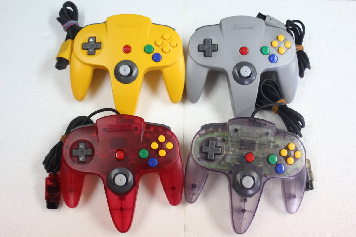 ニンテンドー64コントローラーまとめて4個セット グレイ/クリア ニンテンドー64コントローラーまとめて4個セット グレイ/クリア