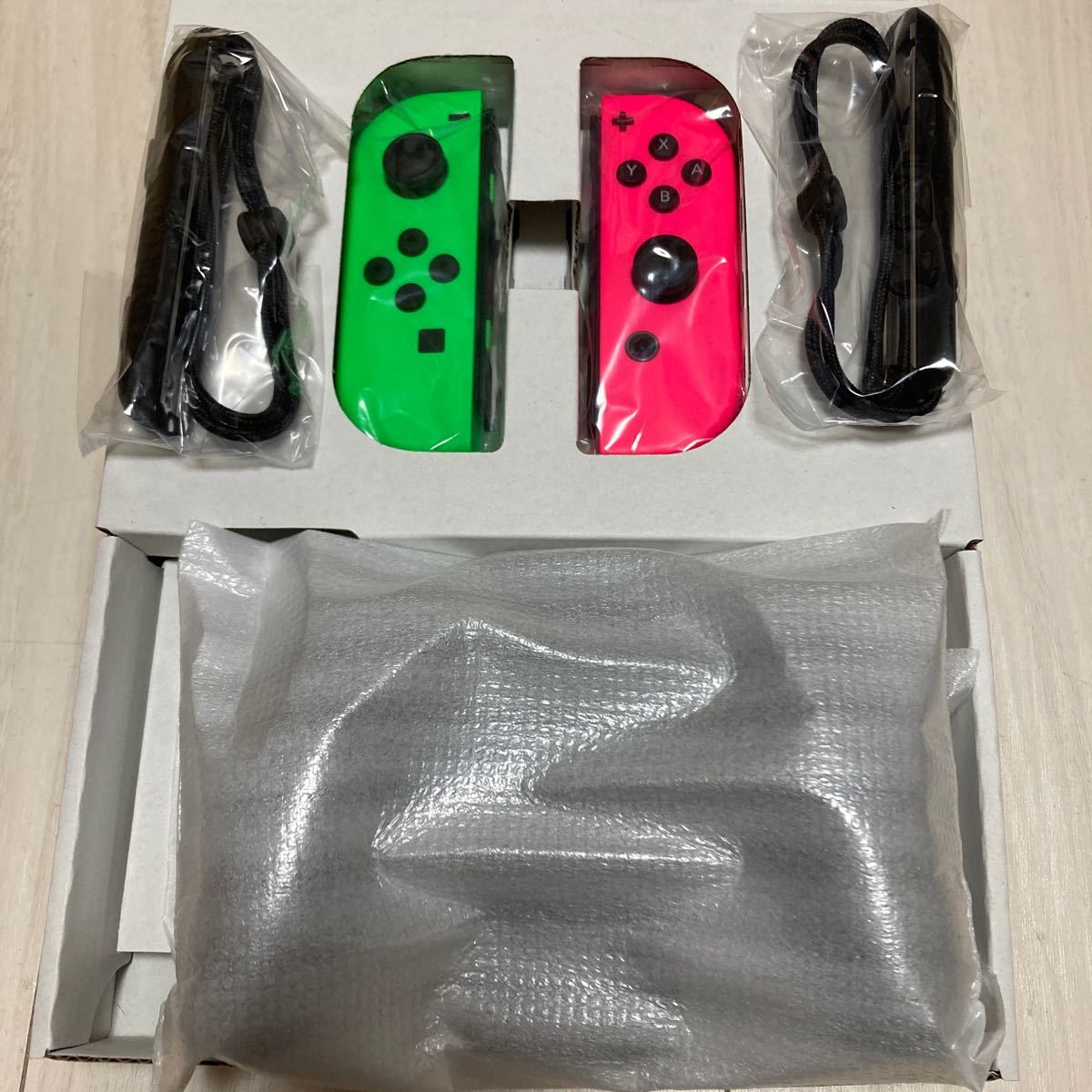 オリジナル Joy-Con ネオングリーン、ネオンオレンジ ストラップ