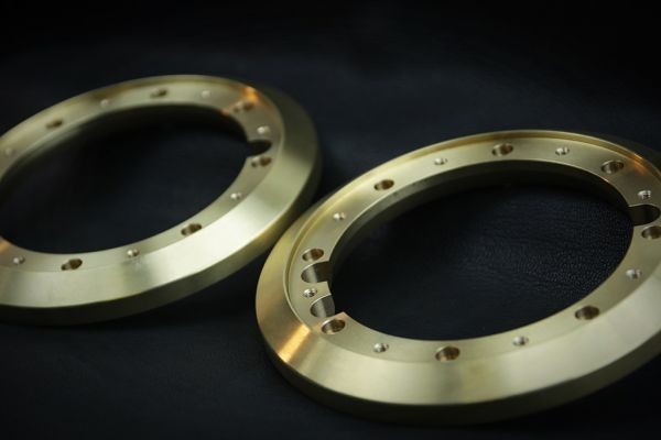 ☆特注品 真鍮製 アダプターリング 1ペア FOSTEX形状 P-108 ☆特注品 真鍮製 アダプターリング 1ペア FOSTEX形状 P-108