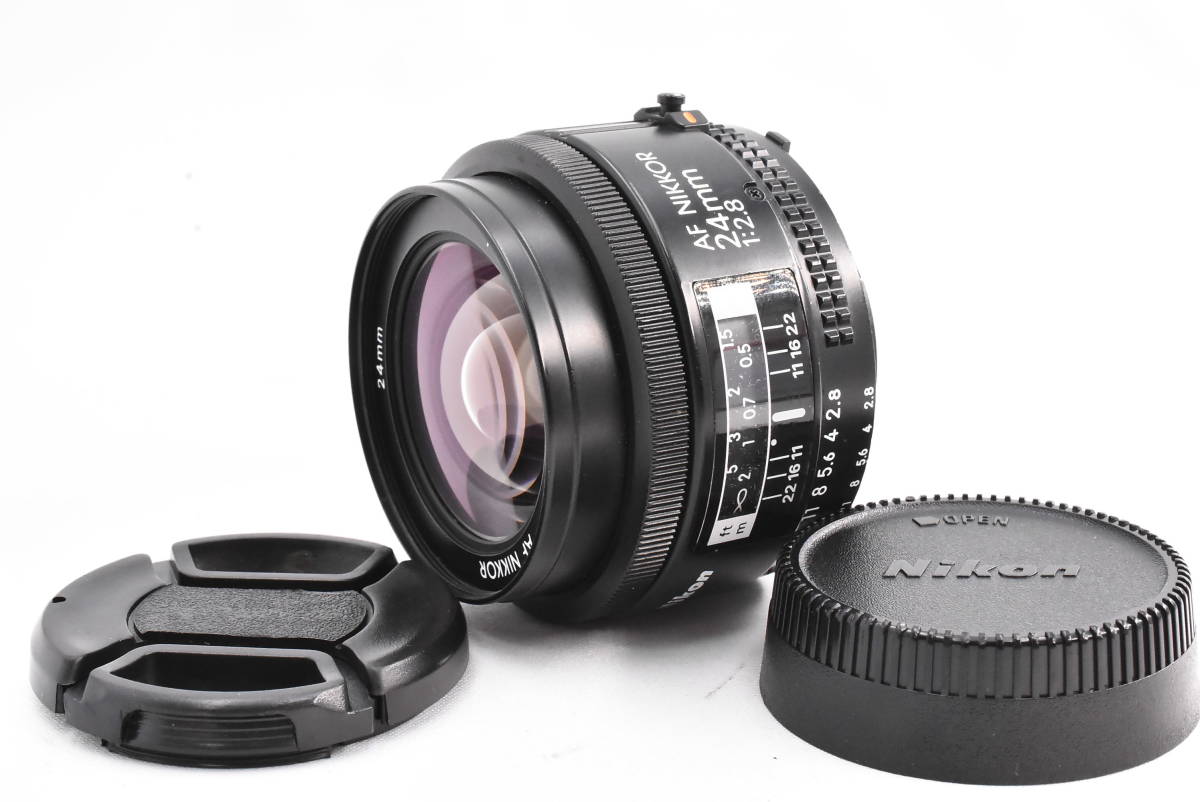 Nikon ニコン AF NIKKOR 24mm F2.8 レンズ (t1713)_画像1