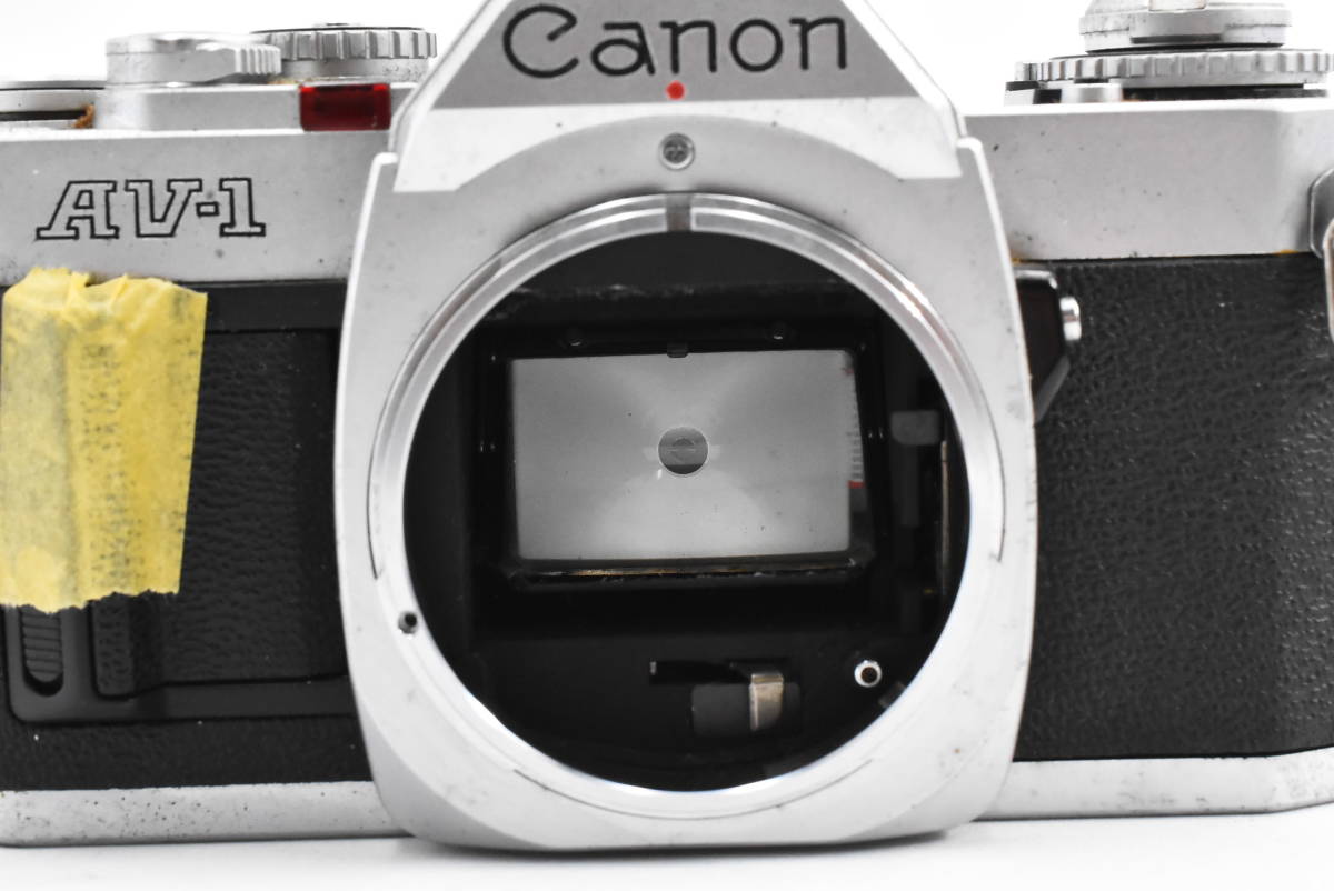 【ジャンク品】Canon キヤノン AV-1 35mmフィルムカメラ + Canon New FD 50mm F1.8 （t1770）_画像6