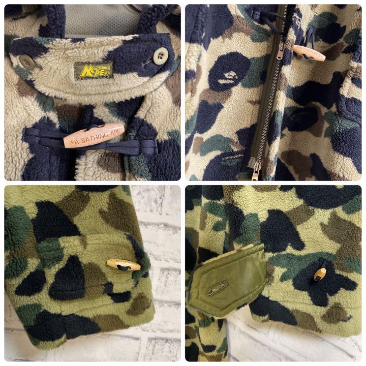 最初の 【美品】APE ファーストカモショートダッフルコート ファースト