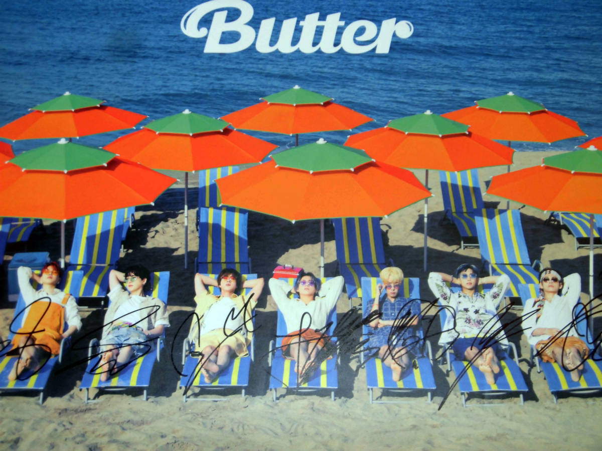 BTS防弾少年団 Butter CD 直筆サイン入手困難 希少品