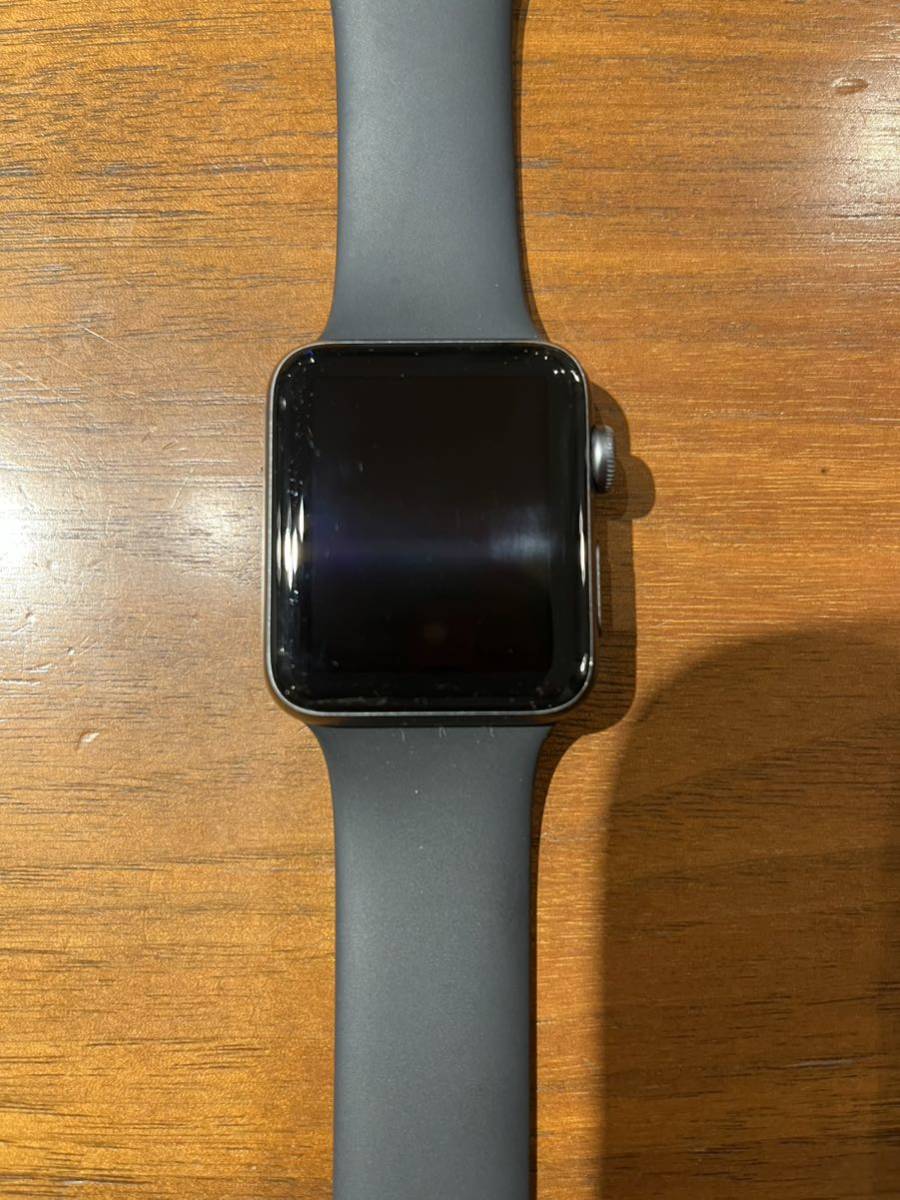 Apple Watch Series3 GPSモデル 42mm スペースグレイ MTF32J/A Model A1859(スマートウォッチ本体