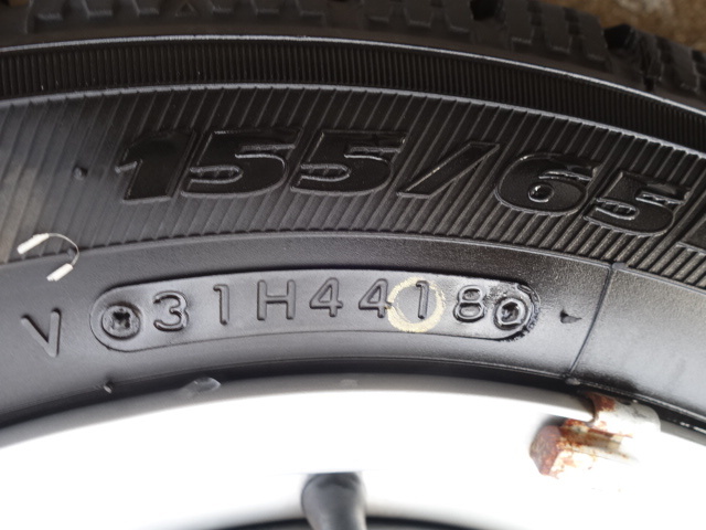 TOPY製スチールホイール TOYOスタッドレスタイヤ4本セット 155 TOPY製スチールホイール TOYOスタッドレスタイヤ4本セット 155