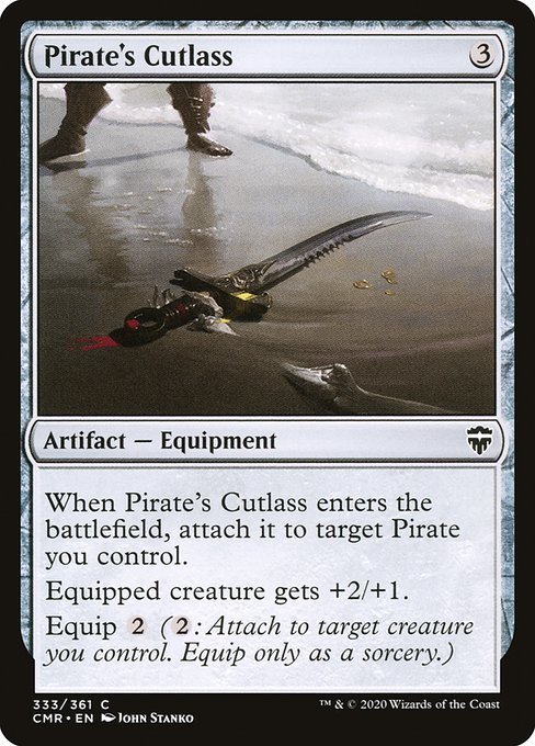 MTG ■無/英語版■ 《海賊のカットラス/Pirate's Cutlass》★FOIL★ 統率者レジェンズ　CMR_画像1