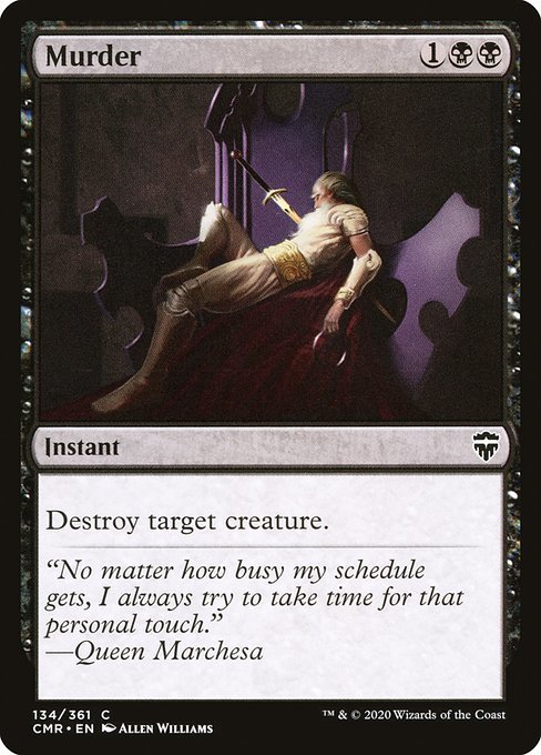 MTG ■黒/英語版■ 《殺害/Murder》★FOIL★ 統(tǒng)率者レジェンズ　CMR