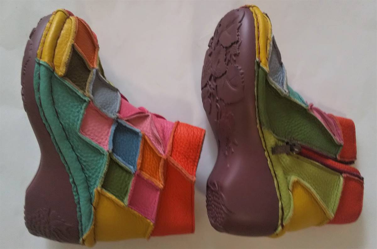  new goods unused estacion SS size boots multicolor TKG088