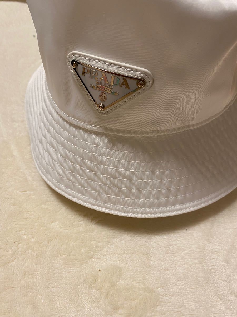 良質 白- バケットハット prada ハット白 未使用】PRADA - www.apdhe.org