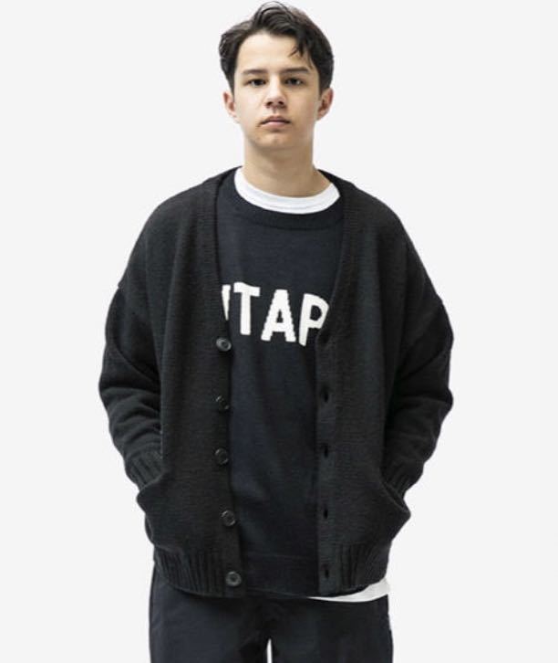 履き心地◎ 新品 Wtaps Palmer Sweater Cardigan Black M