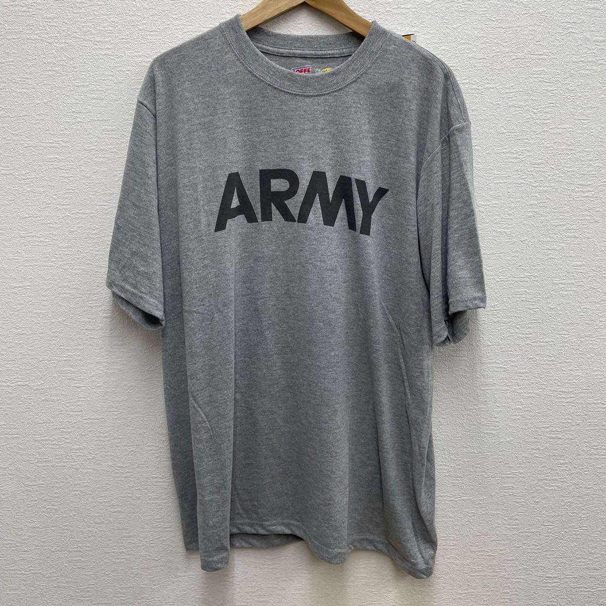 SOFFE ソフィ ARMY デッドストック 半袖 Tシャツ グレー Lの画像1