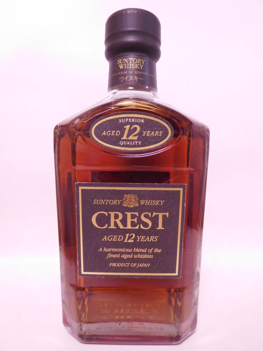 ★古酒☆ サントリー クレスト 12年　750ml 43％ 向獅子ロゴ ☆送料無料☆ SUNTORY WHISKY CREST aged 12  years ★