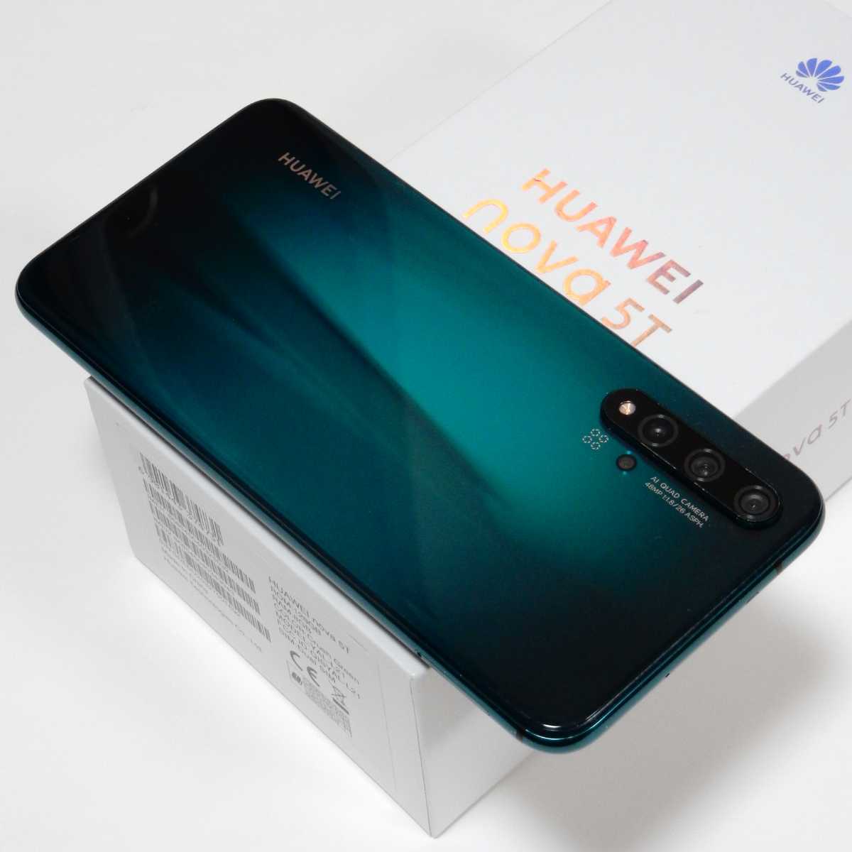 HUAWEI nova5T 128GB SIMフリー パープルカラーファーウェイ-