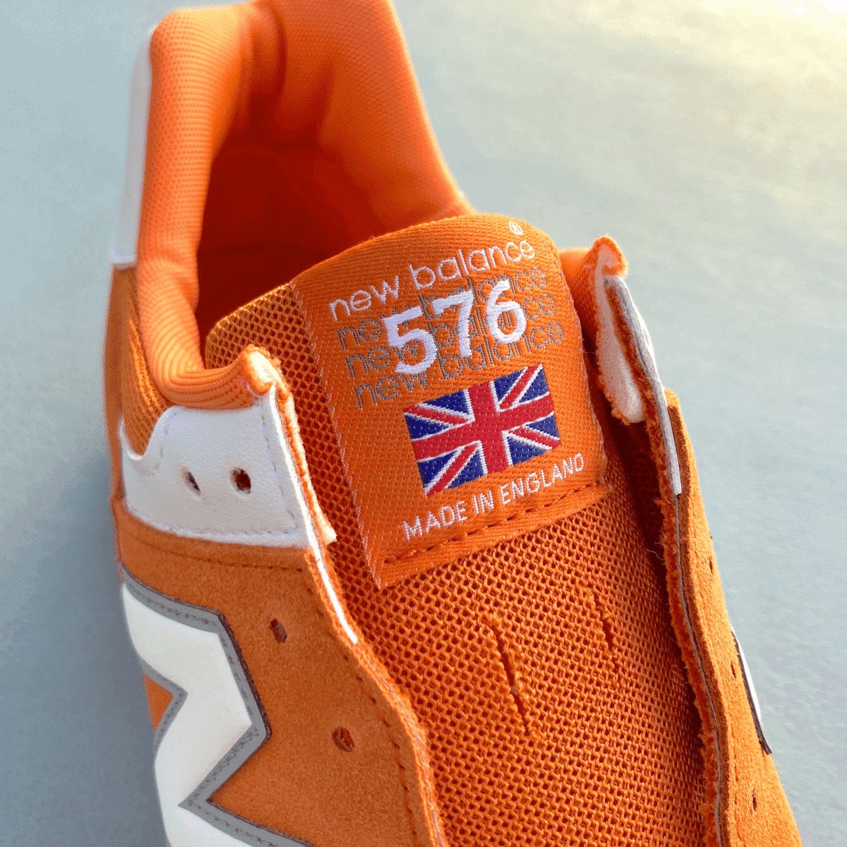 海外限定 UK製 NEW BALANCE M576FPO ORANGE “SUMMER FRUITS” US9D 27cm オレンジ×オフホワイト×グレー イギリス英国製 NB スニーカー_画像6