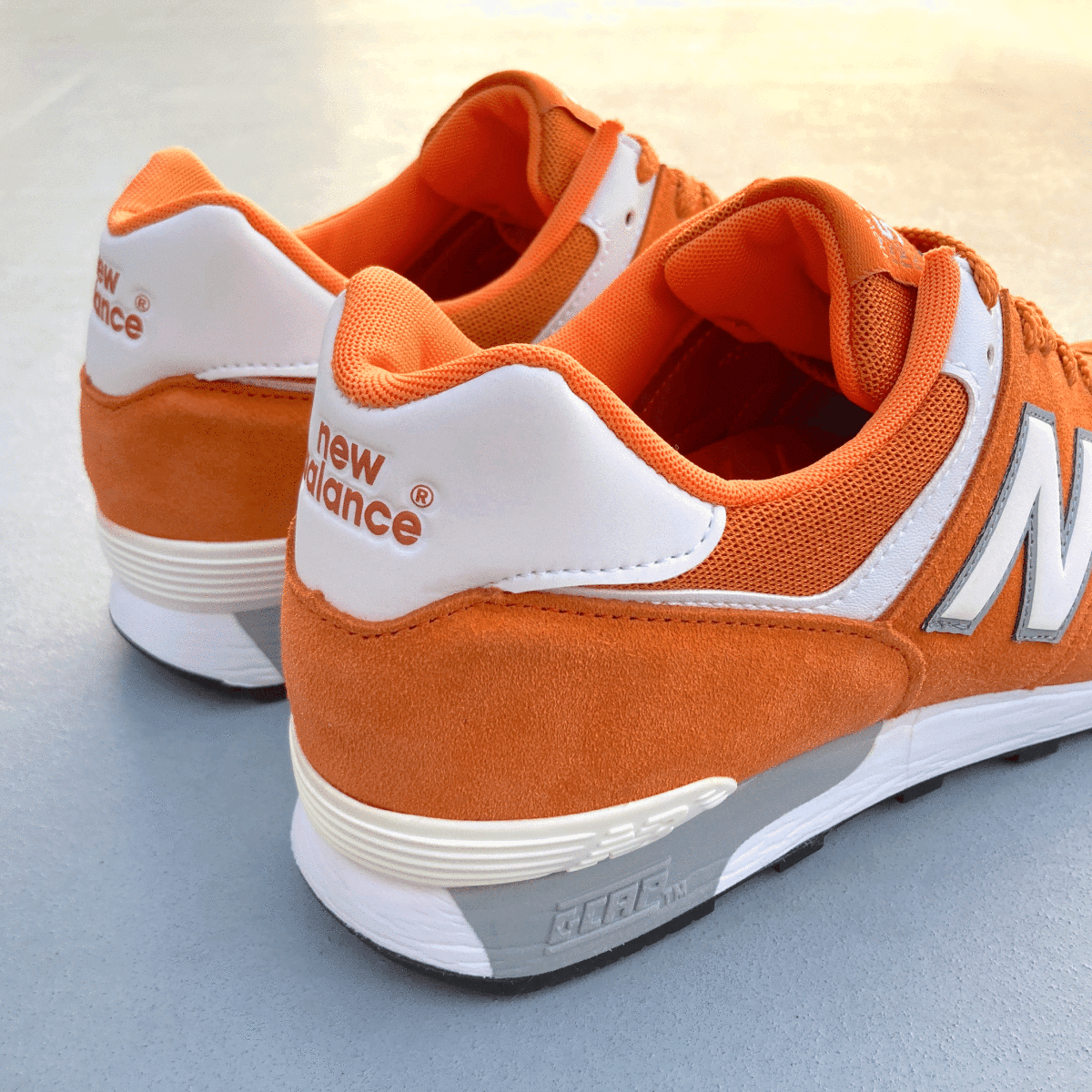 海外限定 UK製 NEW BALANCE M576FPO ORANGE “SUMMER FRUITS” US9D 27cm オレンジ×オフホワイト×グレー イギリス英国製 NB スニーカー_画像4