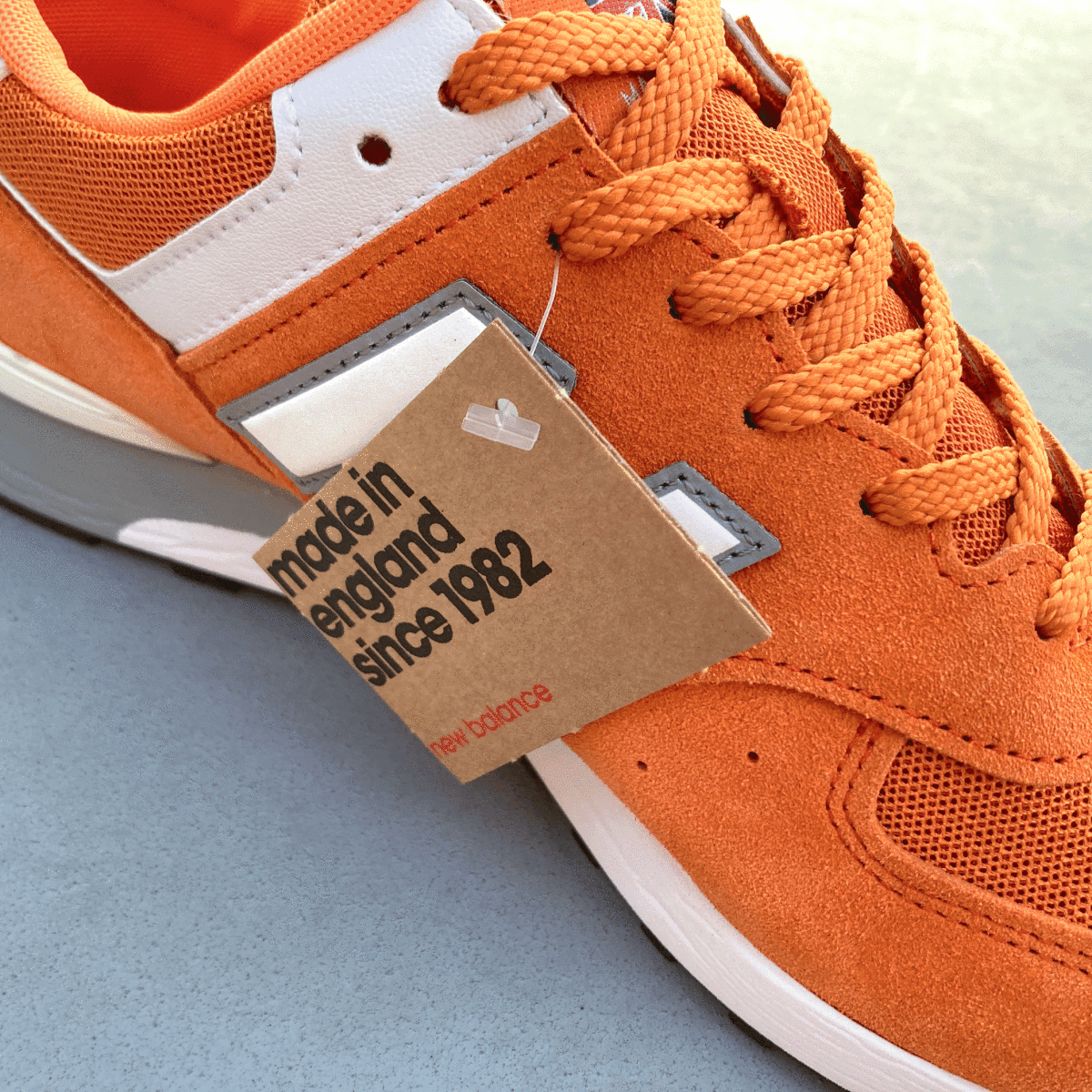 海外限定 UK製 NEW BALANCE M576FPO ORANGE “SUMMER FRUITS” US9D 27cm オレンジ×オフホワイト×グレー イギリス英国製 NB スニーカー_画像3