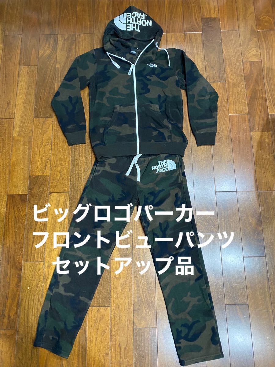 ノースフェイスパーカー上下セット ◇迷彩柄・フリース素材・Mサイズ