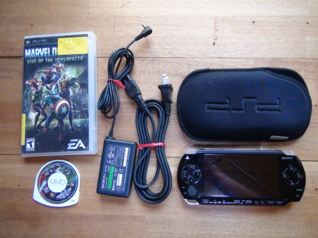 PSP 1001本体 北米版 ソフト2枚付き 動作品