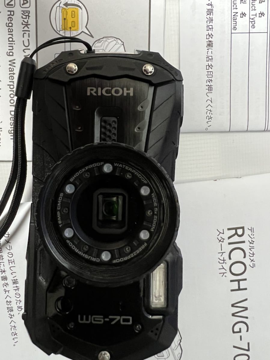 RICOH リコー WG-70 ブラック 使用頻度少ない 本格防水デジタルカメラ