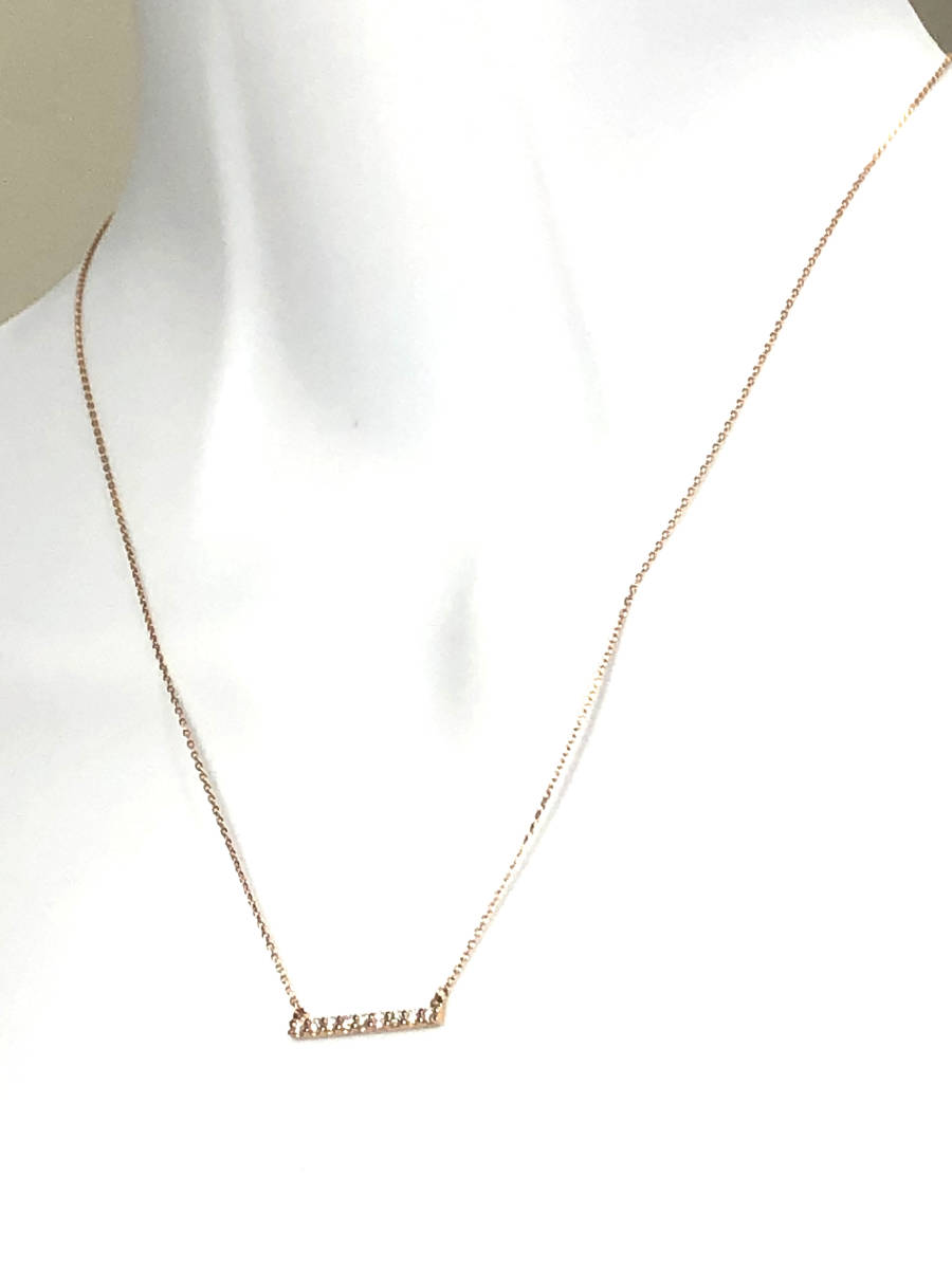 ダイヤモンド0.20ct K18PGネックレス | normanhubbard.com
