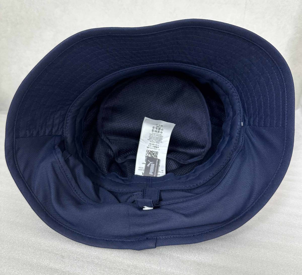  new goods * PUMA Puma Kids bucket hat hat sunshade attaching navy neck guard attaching child bake is UV SPF50 adjuster attaching speed . dry 