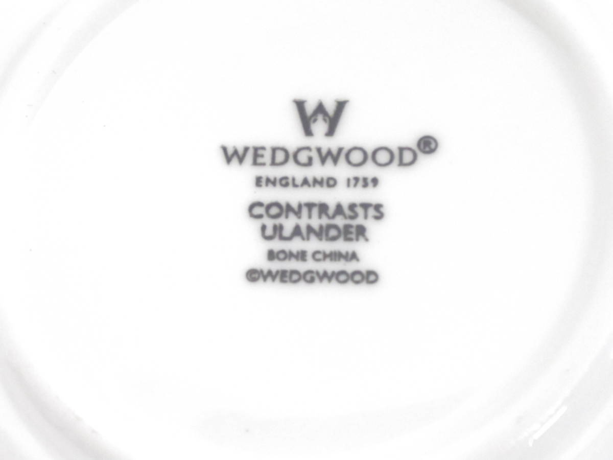【WEDGWOOD】ウェッジウッド　エスプレッソ　カップ＆ソーサー　四角皿　RENAISSANCE BLUE/CONTRASTS _画像5