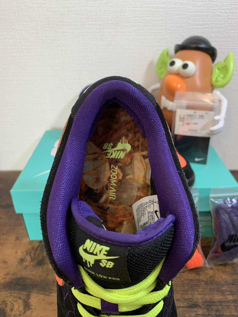 中古美品!!【Nike SB Dunk Low Pro (Night Of Mischief) BQ6817-006】ナイキ ダンク　エスビー　ナイト　オブ　ミスチーフ　ハロウィン