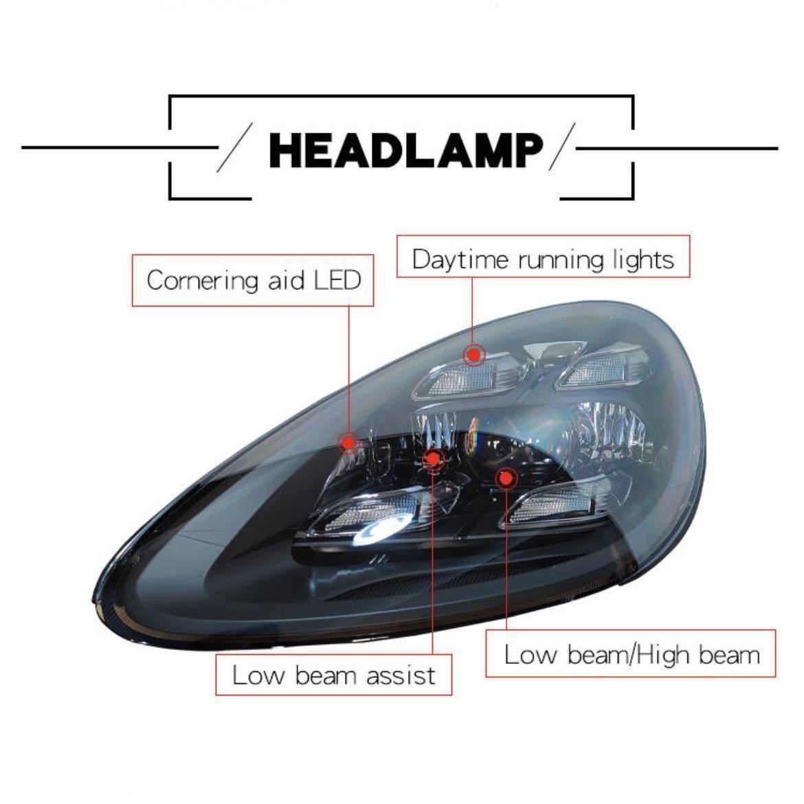 [ year end SALE] Cayenne new model LED head light *958- newest ver** first come, first served *