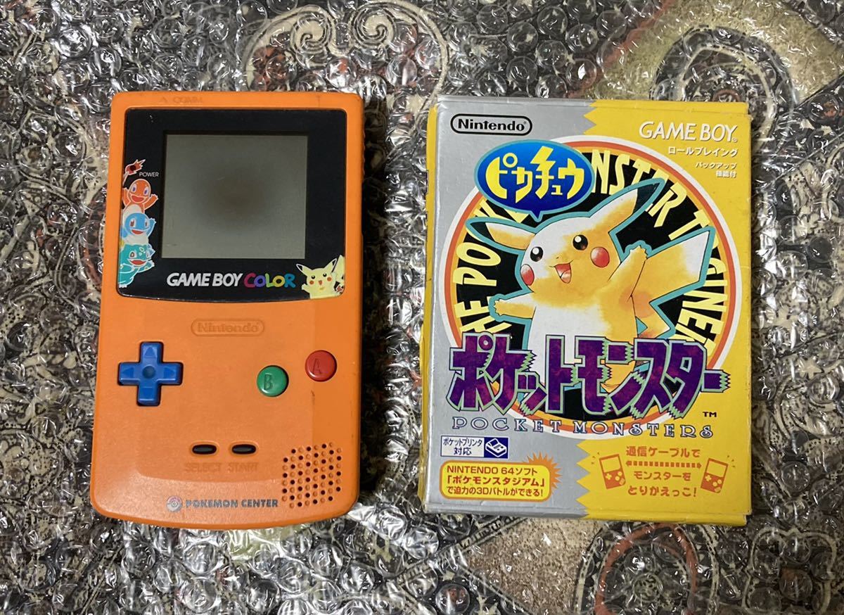 ゲームボーイカラー本体+ポケットモンスター金 銀 赤 ポケモン - 通販