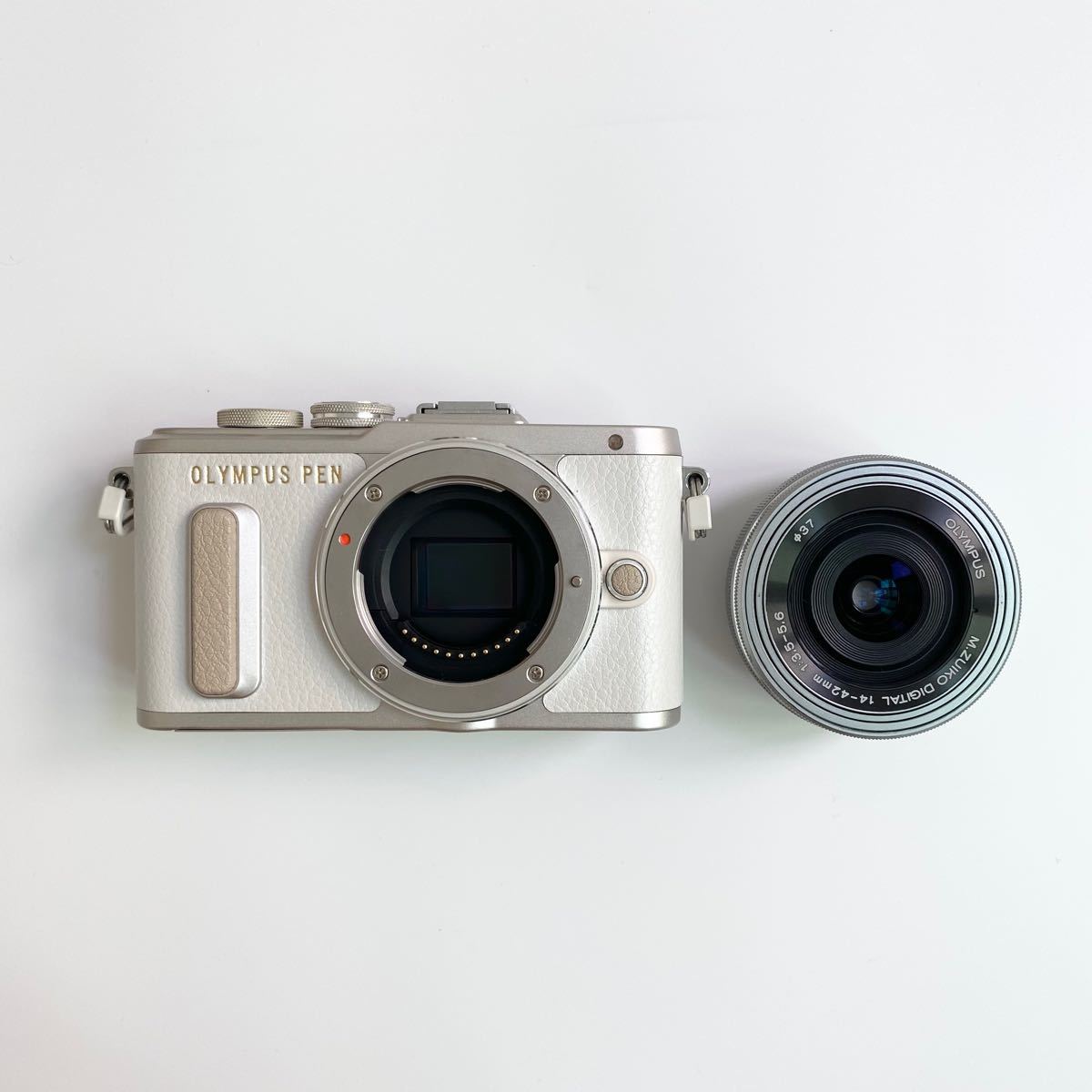 美品】オリンパス OLYMPUS PEN E-PL8 ホワイト white カメラ デジタル