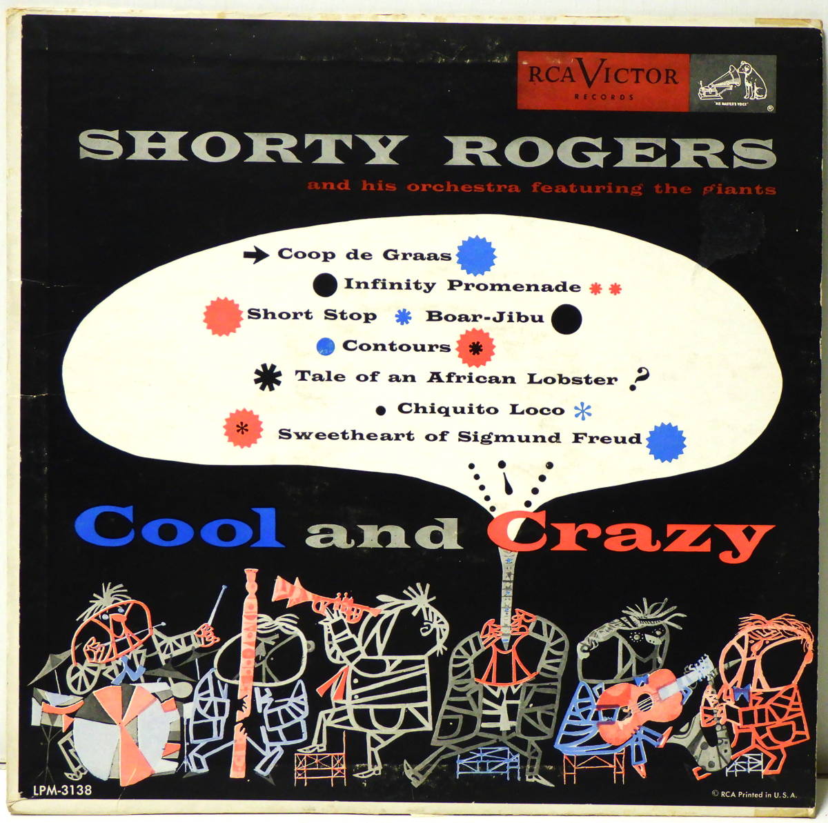 米国盤 10 SHORTY ROGERS AND HIS ORCHESTRA FEATURING THE GIANTS RCA VICTOR RECORDS LPM 3138 MADE IN USA_画像1