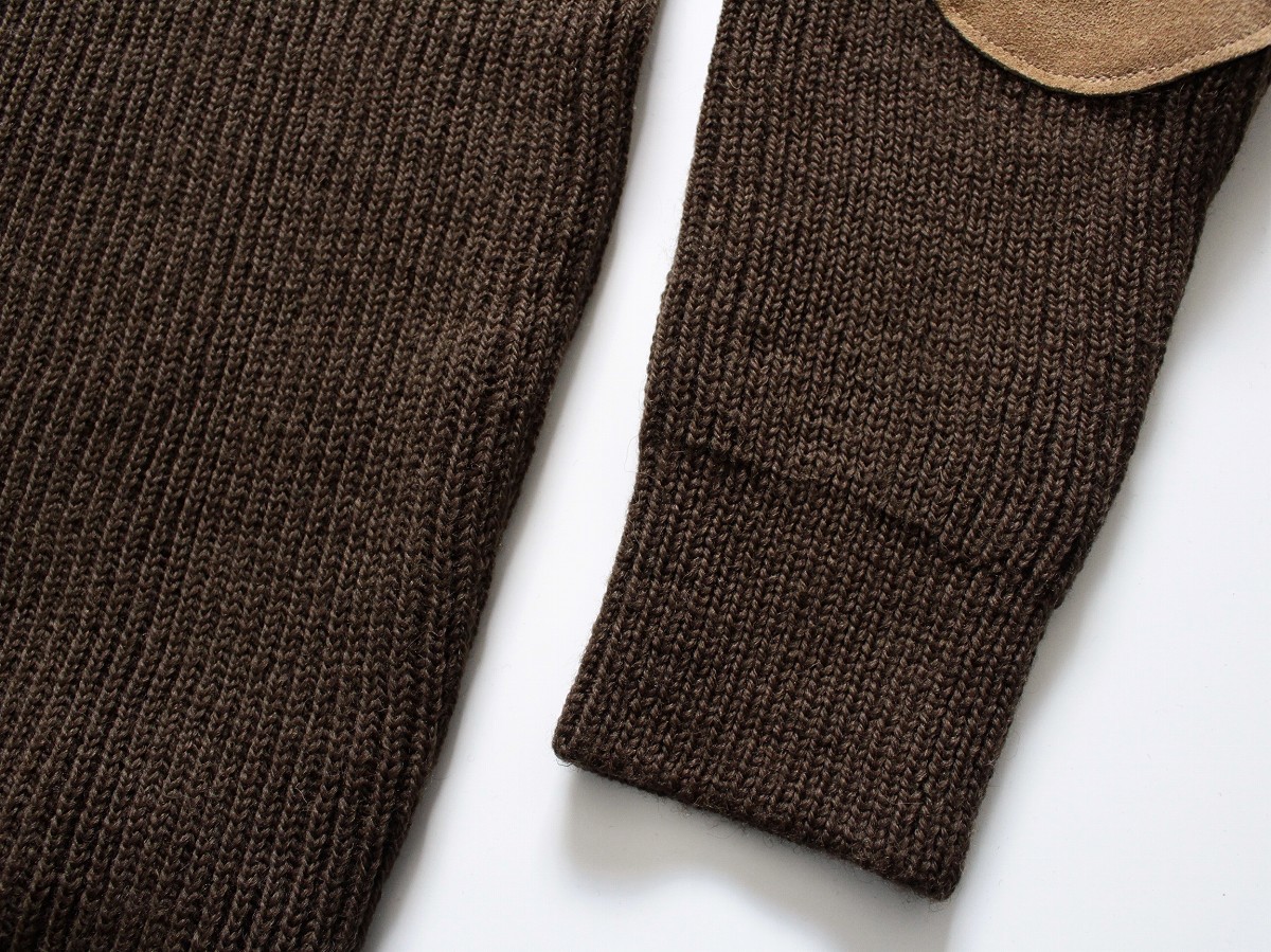  Британия производства [ WARREN SCOTT × BEAMS специальный заказ ]Hunting Knit шерсть вязаный охота свитер S обычная цена \\20,900( включая налог ) commando патрубок patch 