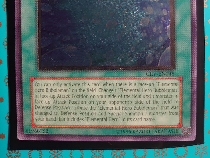 遊戯王 英語版 CRV-EN046 バブル・シャッフル レリーフレア レリ 海外